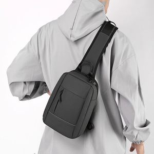 Trendy Koreanstyle Men's Large Capacity Business Messenger Crossbody Bag with Multifunctional Pockets - Product Image 3
