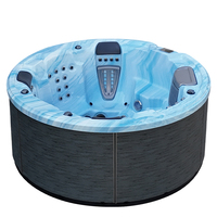 Jacuzzi Circular para Exteriores BG-8805 de Fábrica, Acrílico Aristech, Sistema Gecko/Balboa, con Jets de Hidromasaje para Jardín, Villa u Hotel