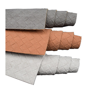 Cuir synthétique semi-PU tissé gaufré géométrique abstrait pour sacs, pochettes et cabas - Product Image 5