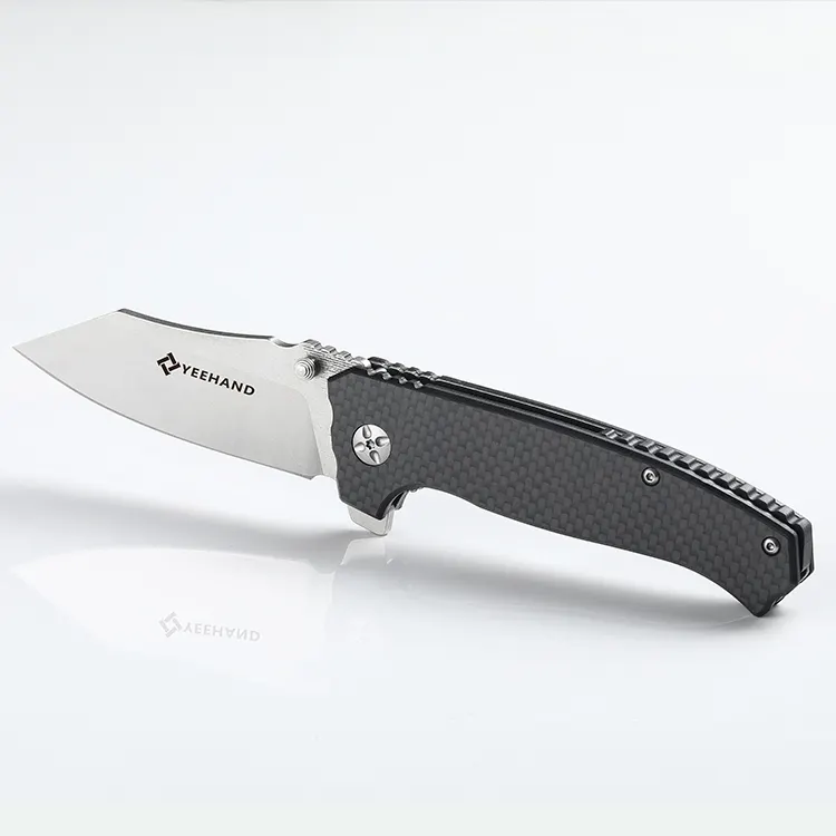 Customized Design D2 Steel Pocket Rescue Survival Outdoor Folding Knife For Camping