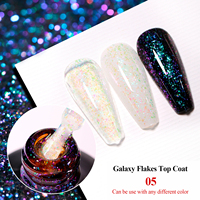Yougel vente en gros nouvelle illusion opale scellant marque privée Nail Art fournitures galaxie flocons couche de finition