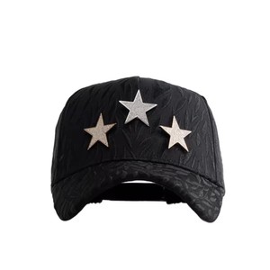 หมวกแก๊ป Barbas Hats Gorras G5 รุ่นเบสบอล ชุบทอง 24k ประดับหัวกะโหลก ดาว และคริสตัล ปักลายสไตล์พังก์ ผ้าฝ้ายผสมหนังกลับ 5 ชิ้น - Product Image 3