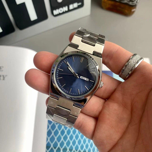 2025 nuevo reloj informal de negocios para hombres con cristal de zafiro, correa de acero inoxidable, reloj de cuarzo con manecillas luminosas - Product Image 2