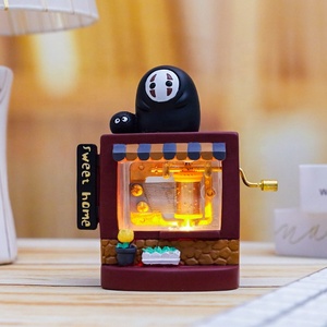 Mini caja <span class=keywords><strong>de</strong></span> música transparente <span class=keywords><strong>de</strong></span> madera Nanahome creativa para niños, regalo <span class=keywords><strong>de</strong></span> cumpleaños, decoración <span class=keywords><strong>de</strong></span> mesa, manivela manual en forma <span class=keywords><strong>de</strong></span> rectángulo - Product Image 2