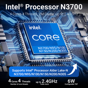 N3700 dört çekirdekli kompakt Mini PC Win 10 <span class=keywords><strong>DDR3</strong></span> <span class=keywords><strong>RAM</strong></span> 8G çift M.<span class=keywords><strong>2</strong></span> SATA SSD WIFI5 BT4.<span class=keywords><strong>2</strong></span> tip-c düşük güç 6W Home ev ofis Mini PC - Product Image 3