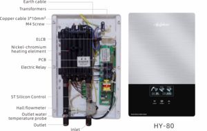 2026 WiFi App-Controlled LED Smart <b>Electric</b> Water Heater Touch Control IPX4 <b>Waterproof</b> Overheating Protection Remote Control - Product Image 4