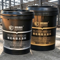 Peinture ignifuge intumescente à base d'eau et de solvant pour poutres et colonnes en acier, en vrac, du fabricant