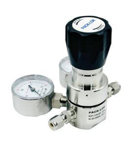 Regolatore di Pressione di Alta Qualità in Acciaio Inox 316, Valvola di Riduzione della Pressione a Flusso Medio 1/4 per Analisi di Gas ad Alta Purezza - Product Image 3