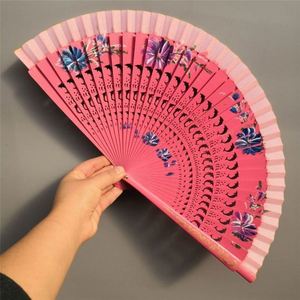 Abanico Plegable de Bambú Tallado a Mano 100% - Souvenir Ecológico para Fiestas y Decoración del Hogar - Product Image 5