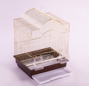 Kangdarpet toptan açık uygun altın kaplama katlanabilir kuş üreme kafesi papağan kanarya - Product Image 1