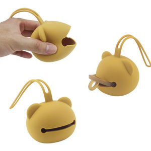Nuevos Productos Panda: Bolsa de Almacenamiento de Chupetes Colorida, Portátil, a Prueba de Polvo, Cadena para Chupetes, Estuche de Silicona para Bebés - Product Image 3