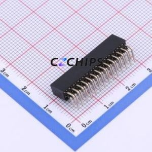 PM200-2-14-W-4.3 Pin Socket Bent Lead Through Hole,P=2mm Connector ( Jack Structure: 2x14P )( Pitch: 2mm )( Row Spacing: 2mm ) - Product Image 2