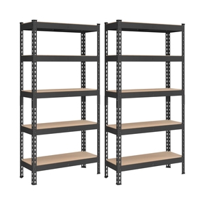 차고 창고 산업용 헤비 듀티 볼트리스 리벳 선반 강철 선반 랙 철 보관 스태킹 랙 금속 선반 - Product Image 5