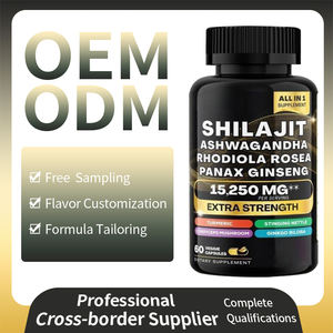 OEM Shilajit капсулы, частная марка, Ashwagandha Panax, женьшень, энергетический бустер, усиливает мужскую силу, травяные добавки для мозга - Product Image 6