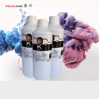 Encre de sublimation MOREINK pour imprimante de sublimation CMYK à base d'eau pour l'impression de drapeaux de plage, de draps, de housses de couette, de rideaux, de tapis