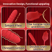 Vibrateur en silicone pour stimulation lingual, fonction retardateur d'éjaculation, étanche IPX6, rechargeable par USB pour femmes - Personnalisation OEM disponible