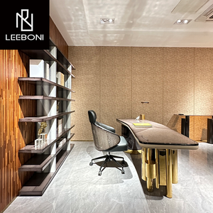 Minimalista moderno de lujo ejecutivo gerente CEO mesa de diseño hogar de lujo muebles de oficina de diseño italiano Escritorio de oficina - Product Image 4