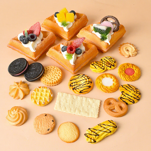 High Aesthetic Cartoon Simulated <b>Cookie</b> Model Ins Style Fake Dessert Ornament Shop Soft Furnishing Short Video Food Shooting - Product Image 1