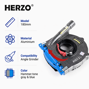 HERZO Penutup Debu Aluminium Tahan Lama 180mm untuk Mesin Gerinda Sudut, Mesin Gerinda Beton, Aksesoris Perkakas Listrik 10Pcs/kotak - Product Image 4