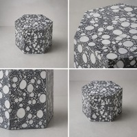 Table basse moderne en marbre noir et blanc, compacte et carrée, pour salon, villa, meubles personnalisables