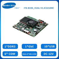 Ordinateur de carte mère industrielle I5-3210M ITX-B330_I526L avec 2 Lan Mini-PCIE prend en charge WIFI 3G/4G 1 * VGA, 2 * HD,1 * LVDS carte mère
