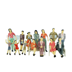 Senlin artesanía tren mesa de arena modelo materiales de construcción en miniatura micro-Paisaje simulación personaje decorativo pequeño color peo - Product Image 1