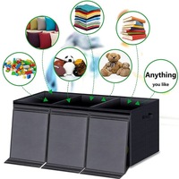 Boîte de rangement pliable rectangulaire en tissu pour jouets d'enfants, organisateur de cubes pour placard, boîte de rangement pliable pour articles divers, vente en gros