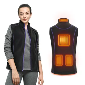 Gilet USB senza maniche a prova di vento unisex personalizzato da donna all'aperto termico caldo ricaricabile elettrico da uomo inverno riscaldamento gilet usb