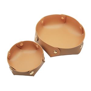 Stocked PU Leather Edc Dump <b>Tray</b> Simple DND Dice Rolling <b>Tray</b> Good Quality Round Folding Dice <b>Tray</b> for Gifts - Product Image 2