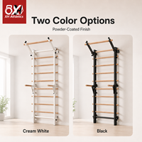 Escalera Sueca de Madera para Ejercicios de Estiramiento Corporal, Montada en la Pared, Venta Caliente de Fábrica China
