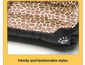 سرير حيوانات صغيرة فاخر نصف مغلق داخلي على الطراز الزهري عش القط الكرتون قابل للغسل دافئ للشتاء المصنع - Product Image 5