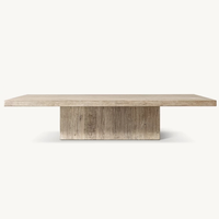 Table à thé en chêne antique vintage classique Salon moderne Maison Villa rectangulaire en bois peut être personnalisée