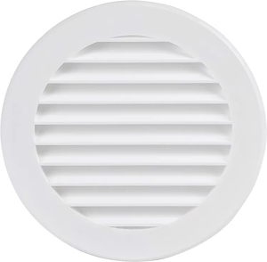 Rejilla de Ventilación de Plástico Blanca de 6 Pulgadas con Protección Contra Insectos - Product Image 1