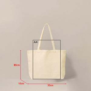 Простая и прочная холщовая сумка-шоппер через плечо, вместительная холщовая сумка-тоут с индивидуальным принтом для повседневного использования - Product Image 2