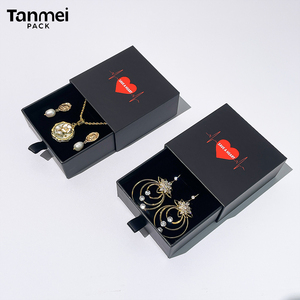 Wholesale Custom Logo Printed Luxury Paper Sliding Drawer Ring Jewelry Packaging <b>Box</b> - Product Image 1