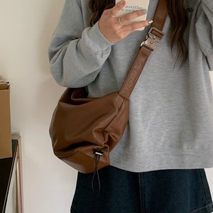 Sac messager pour femme grande capacité noir et marron avec fermeture éclair style normcore minimaliste pour les trajets quotidiens été 2024 - Product Image 4