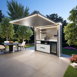 <span class=keywords><strong>Cuisine</strong></span> de jardin avec armoires modulaires et îlot barbecue, armoires de <span class=keywords><strong>cuisine</strong></span> d'extérieur - Product Image 1