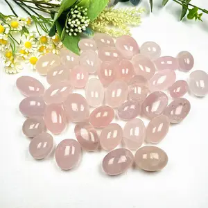 Cristalli naturali all'ingrosso pietre quarzo rosa rosa burattato cristalli curativi pietra burattata per la decorazione