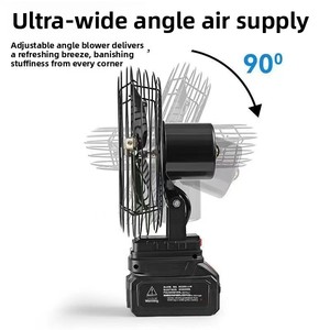 Ventilador Portátil de 8 Pulgadas para Camping, Carcasa Metálica, Batería de Litio, Ultra Silencioso, Bajo Consumo, para Exteriores, Pesca, Hogar, Bricolaje - Product Image 2