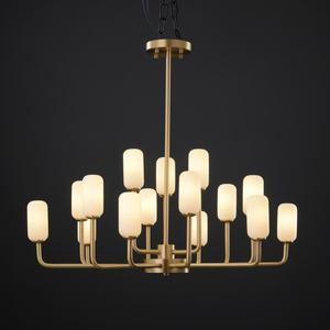 Lámpara Colgante Moderna LED con Forma de <span class=keywords><strong>Estambre</strong></span> de Flor, de Latón y Metal, para Techos Altos, Decoración de <span class=keywords><strong>Cristal</strong></span> para Habitaciones Medianas - Product Image 1