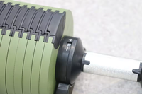Équipement de fitness gym usage domestique poids haltères ensemble 80lb haltères réglables 5LB incréments