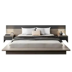 Modern Minimalist Japanese Master Bedroom Furniture Tatami Double Bed