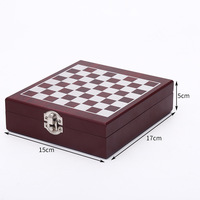 Coffret de luxe en bois HUAJU INDUSTRIAL pour sommelier, avec ouvre-bouteille et plateau à échecs, ensemble cadeau