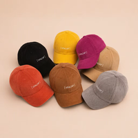 Casquette de baseball en velours côtelé personnalisée de qualité supérieure pour hommes et femmes, 6 panneaux, broderie de logo