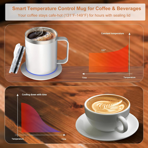 Tasse à café chauffante sans fil à commande intelligente - Product Image 4