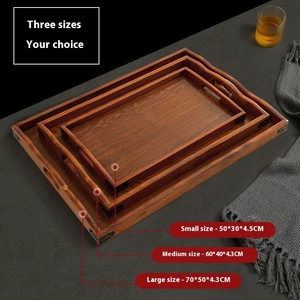 Grande vassoio in legno di Design moderno per intero piatto commerciale di agnello per barbecue Party Catering - Product Image 2