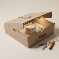 Boîte pliante écologique à double paroi en carton ondulé personnalisable avec fermeture magnétique, poignée, finition mate, robuste, pour cosmétiques/chaussures