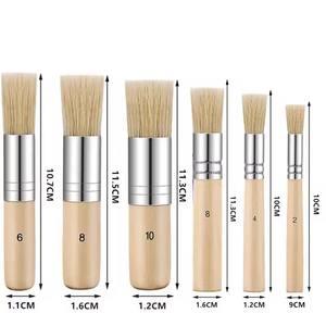 Pinceaux ronds à poils naturels pour <span class=keywords><strong>peinture</strong></span> acrylique, <span class=keywords><strong>huile</strong></span>, aquarelle, art et <span class=keywords><strong>peinture</strong></span> - Product Image 2