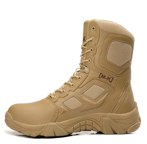 Botas Tácticas DFS06 Anti-Impacto de Cuero Vacuno de 9 Pulgadas para Verano, con Malla Transpirable y Ventilación - Product Image 1