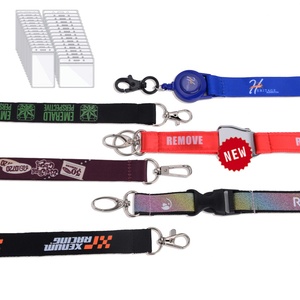 Youmigift Wholesale Cheap Custom Thick Dye Sublimation Printing Badge Reel Customised <b>Lanyard</b> With Id Card Badge Holder - Product Image 4